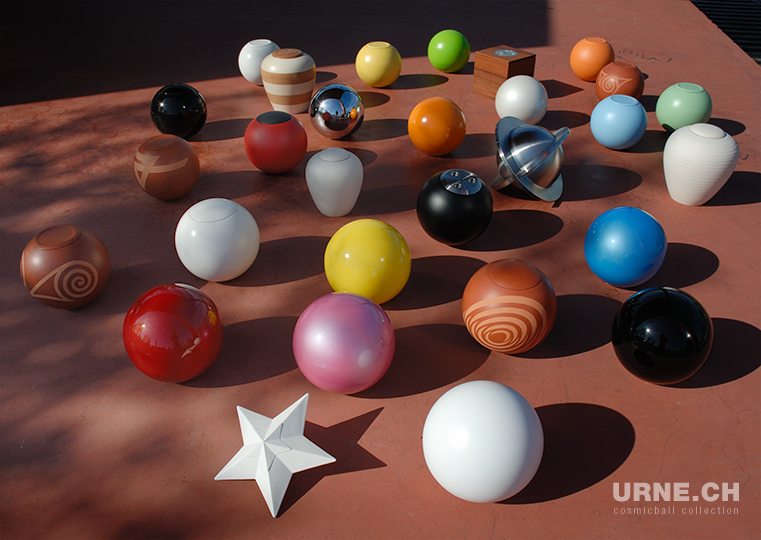 Bilderschau URNE.CH "cosmicball collection" 1998 - 2008