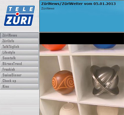 URNE.CH "cosmicball collection" auf Tele Züri