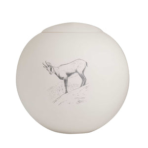 sfera bianca© Kugelurne | Tonurne «Gämse»