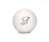 sfera bianca© ball urn | Clay urn «Sakura» | Size: standard