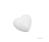 sekishin® heart urn | Ceramic urn white | Size: standard