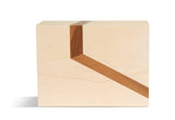 mokkyu® Quader | Holzurne Ahorn-Nussbaum