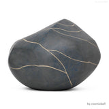 odaya® Steinurne | Tonurne grau «liegend»