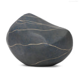 odaya® Steinurne | Tonurne grau «liegend»