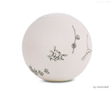 sfera bianca© ball urn | Clay urn «pine cones» | Size: standard