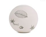 sfera bianca© ball urn | Clay urn «pine cones» | Size: standard