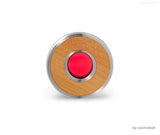 sign of memory® Miniurne | Edelstahl und Holz | mit Glasluke