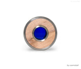 sign of memory® Miniurne | Edelstahl und Holz | mit Glasluke