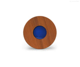 sign of memory® Miniurne | Holz | mit blauvioletter Glasluke