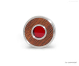 sign of memory® Miniurne | Edelstahl und Holz | mit Glasluke