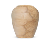 yasura® Amphore | Holzurne Pappel «gewachst» | spezielle Holzmusterung