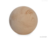 yobushi® Kugelurne | Holzurne Tanne «Bio Natur» | mit Bajonett Drehverschluss