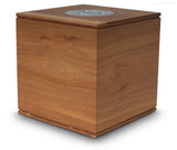 mokkyu® Kubus | Holzurne «Partner» Apfelbaum | Grösse: Partnerurne