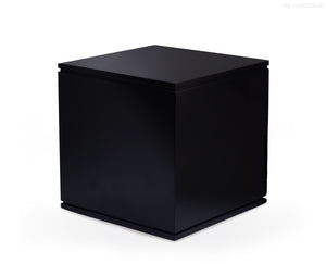 mokkyu® Kubus | Holzurne Birnbaum | Schwarz «matt»