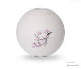 sfera bianca© ball urn | Clay urn «Sakura» | Size: standard
