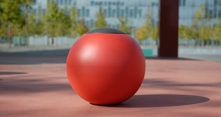sfera rossa - farbige Kugelurne