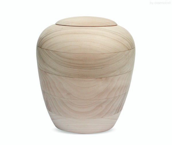 yasura® Amphore | Holzurne Pappel «bio natur»