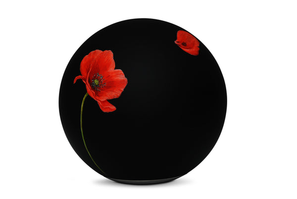 ball of love® | black Kugelurne «Mohn»