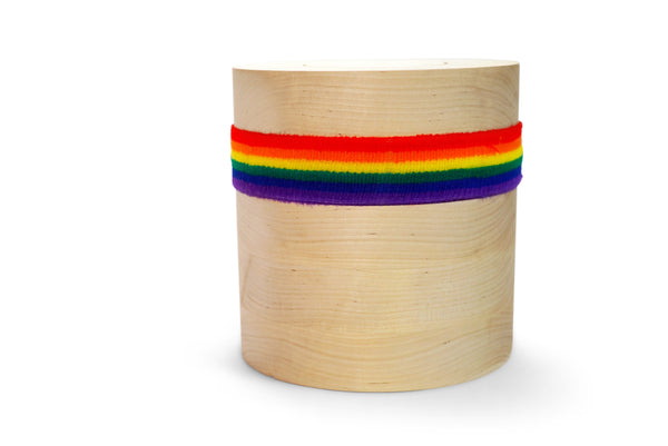 yasura® Säule | Holzurne «Rainbow Band»