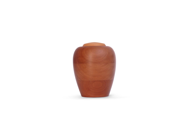 yasura® Amphore | Holzurne Birnbaum | Grösse: klein