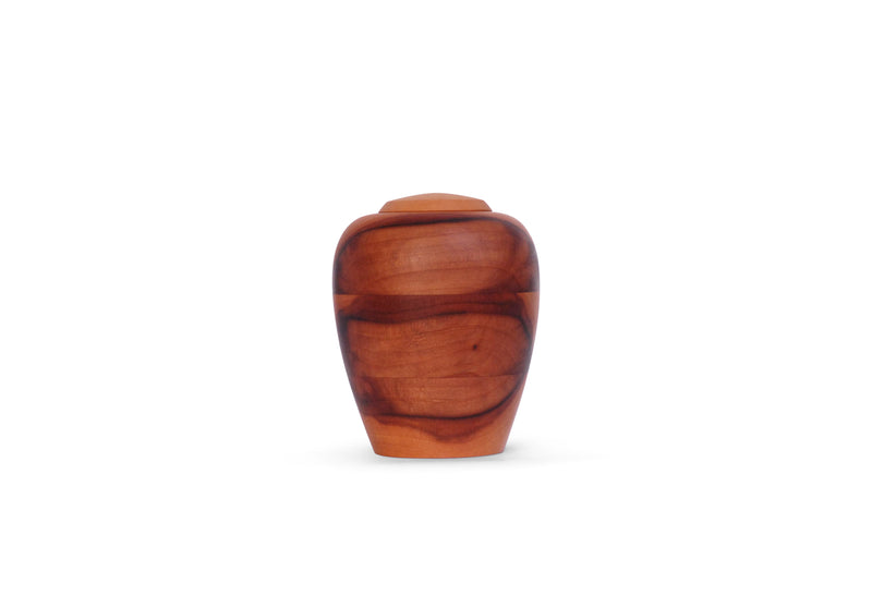 yasura® Amphore | Holzurne Birnbaum | Grösse: klein