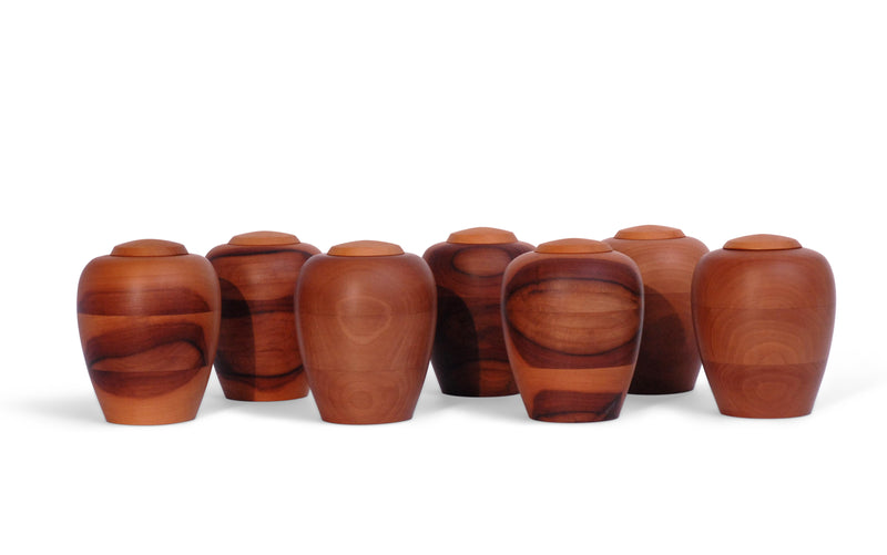 yasura® Amphore | Holzurne Birnbaum | Grösse: klein