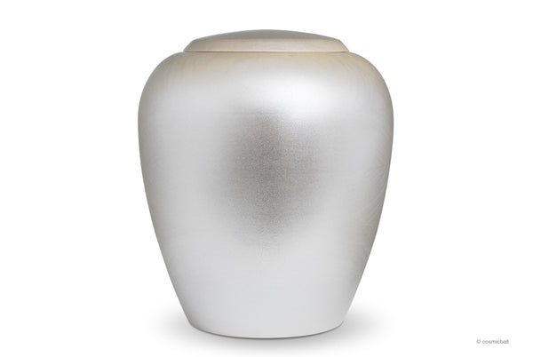 yasura® Amphore | Holzurne Pappel «silber gold»