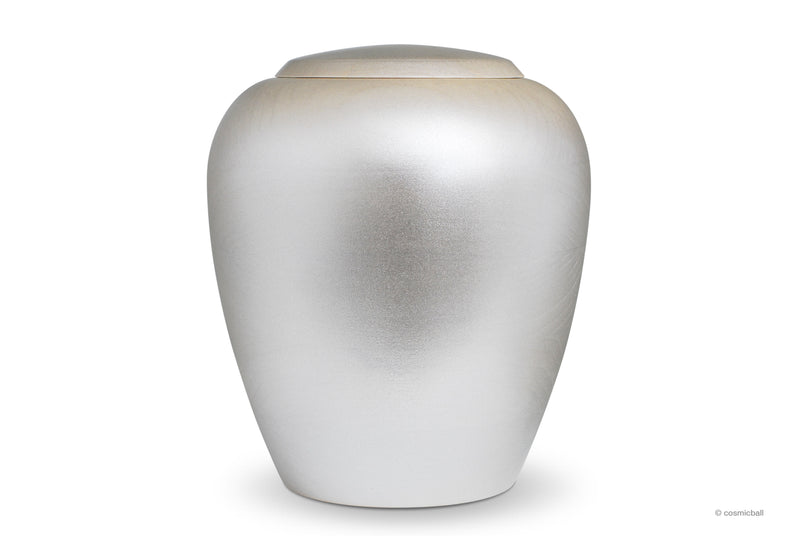 yasura® Amphore | Holzurne Pappel «silber gold»
