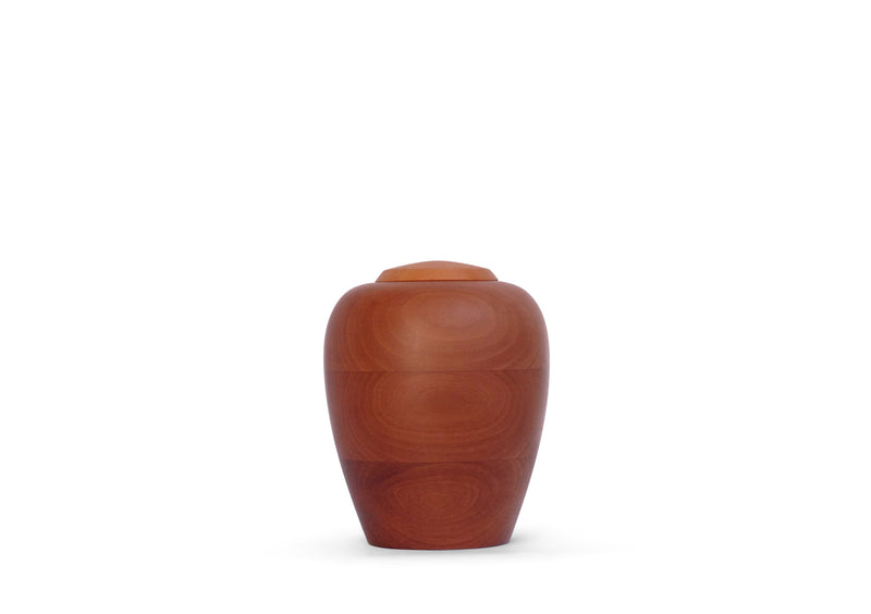 yasura® Amphore | Holzurne Birnbaum | Grösse: klein