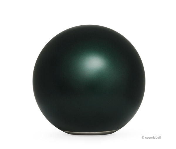 ball of love® Kugelurne «massiv» | Edelstahl | Dunkelgrün matt
