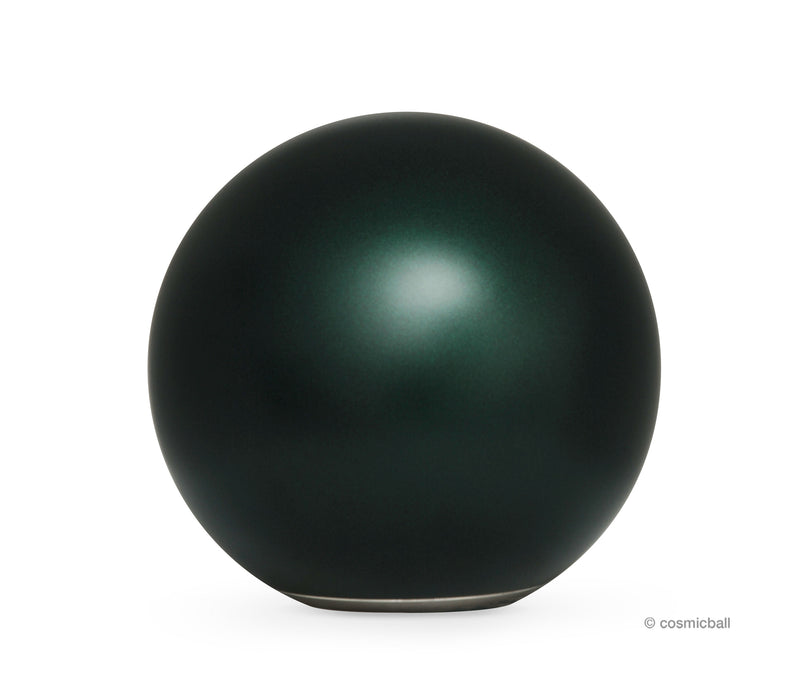 ball of love® Kugelurne «massiv» | Edelstahl | Dunkelgrün matt