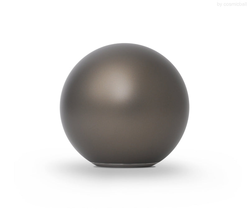 ball of love® Kugelurne «massiv» | Edelstahl «haselnuss seidenglanz»