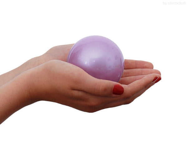 ball of love® Kugelurne «massiv» | Edelstahl «flieder» | Grösse: mini