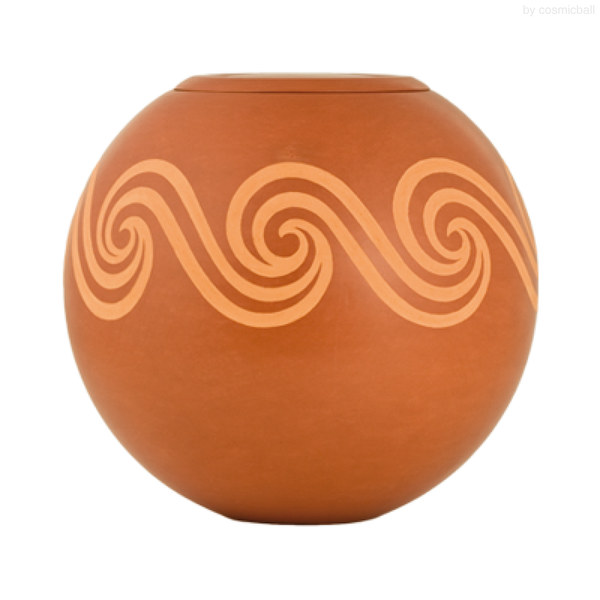 jembele® Kugelurne | Terracotta engobiert «Atchana»