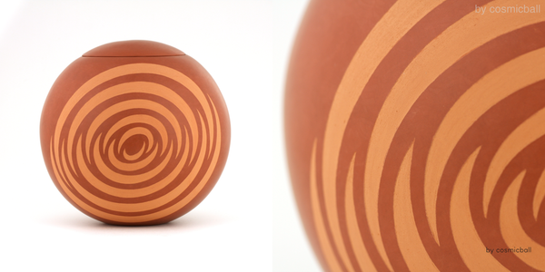 jembele® Kugelurne | Terracotta engobiert «cosmic»