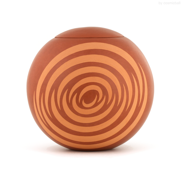 jembele® Kugelurne | Terracotta engobiert «cosmic»