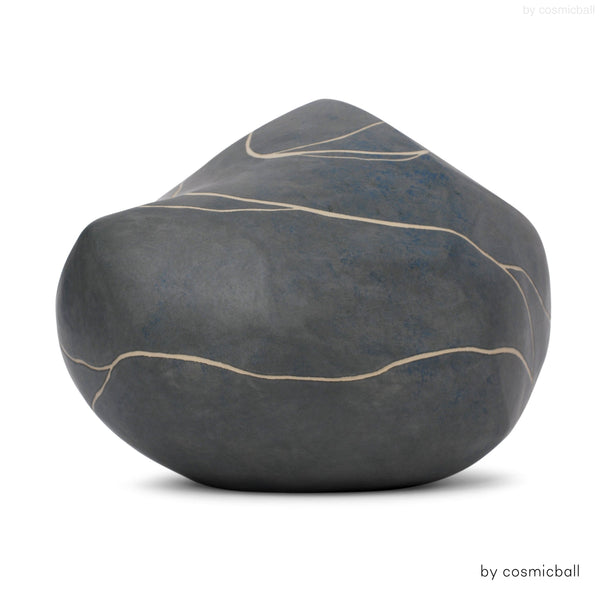 odaya® Steinurne | Tonurne grau «liegend»