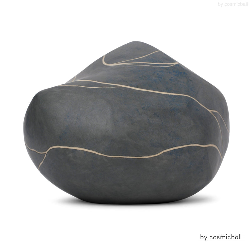 odaya® Steinurne | Tonurne grau «liegend»