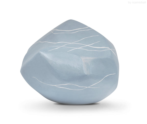 odaya® Steinurne | Tonurne blau «liegend»