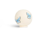 sfera bianca©  Kugelurne | "Blue Butterflies" | Size: small