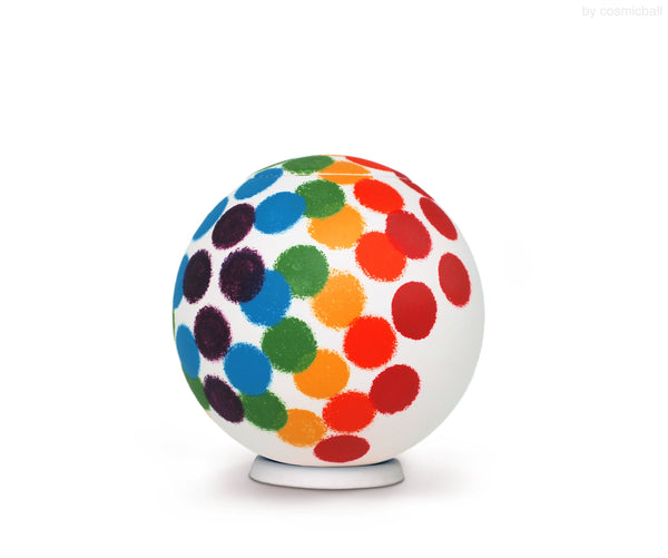 sfera bianca© Kugelurne | Tonurne «rainbow dots» | Grösse: klein
