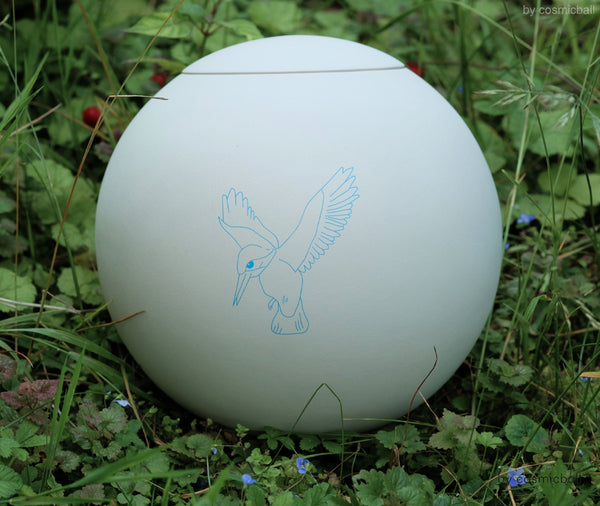 sfera bianca© | Tonurne «Eisvogel blau» | [design + art]