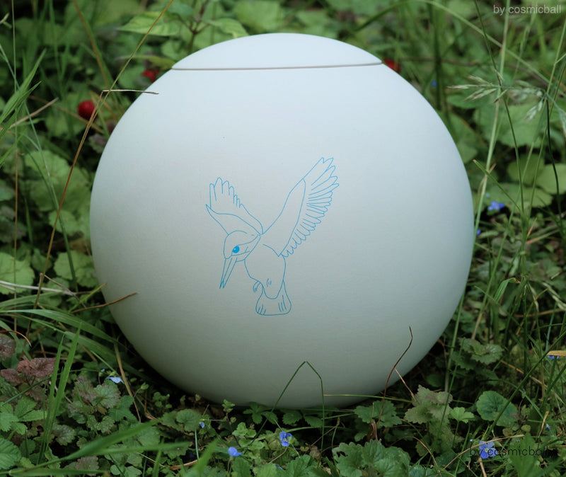 sfera bianca© | Tonurne «Eisvogel blau» | [design + art]