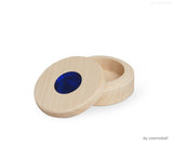sign of memory® Miniurne | Holz | mit blauvioletter Glasluke
