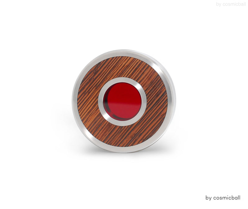 sign of memory® Miniurne | Edelstahl und Holz | mit Glasluke