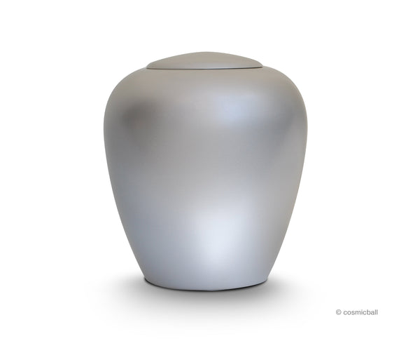 yasura® Amphore | Holzurne Pappel «silber»
