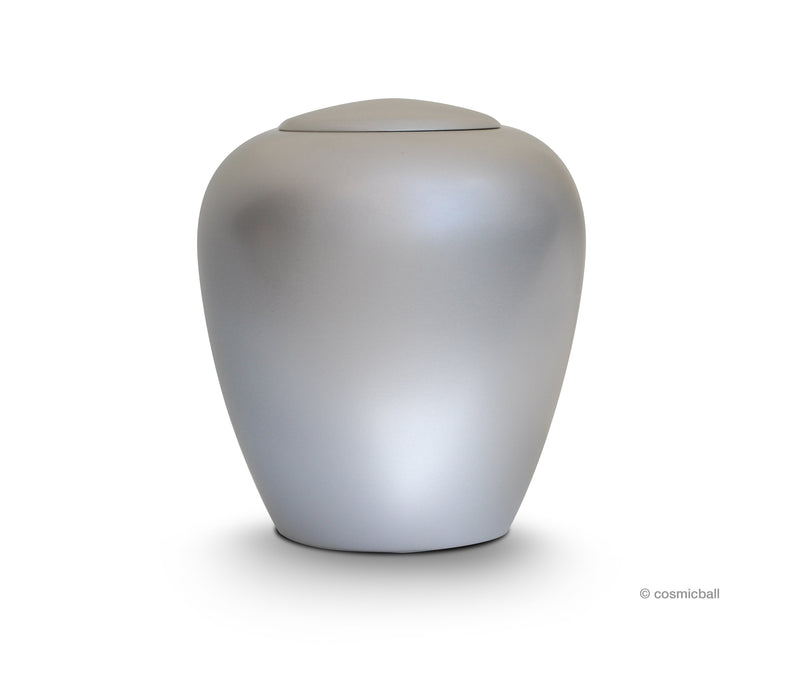 yasura® Amphore | Holzurne Pappel «silber»