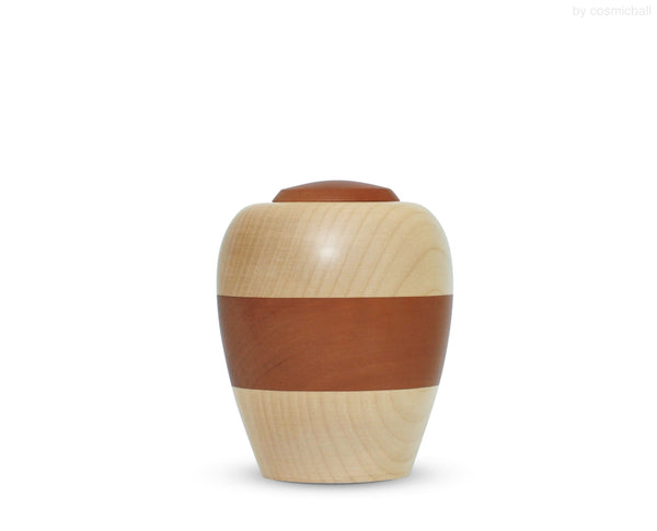yasura® Amphore | Holzurne Birnbaum-Ahorn | Grösse: klein