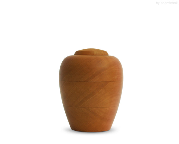 yasura® Amphore | Holzurne Birnbaum | Grösse: klein