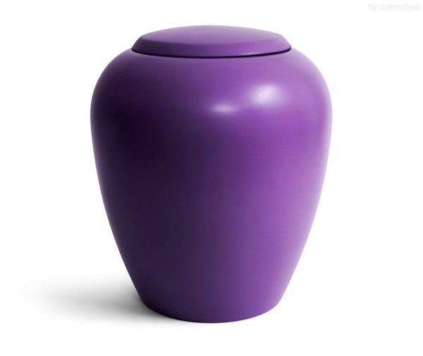yasura® Amphore | Holzurne Pappel «lila»